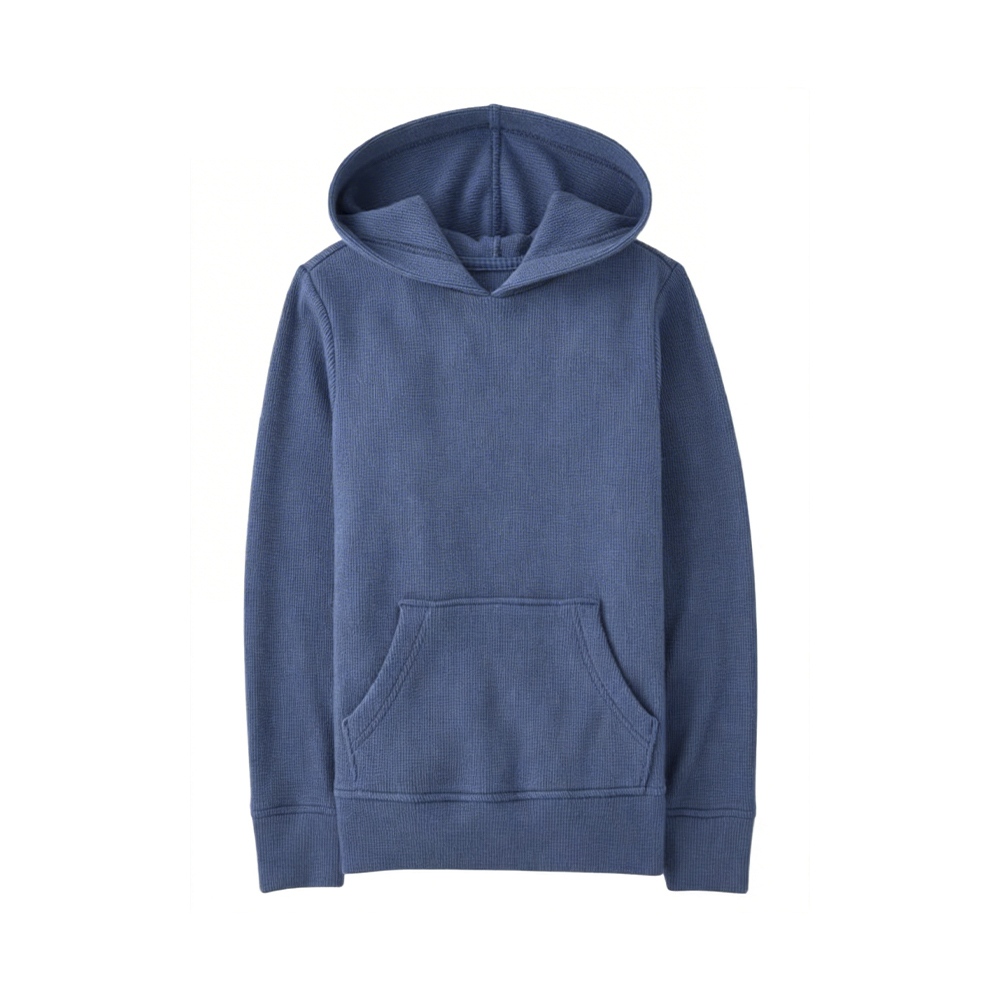 Sweat à capuche chaud gaufré quatre saisons pour enfants