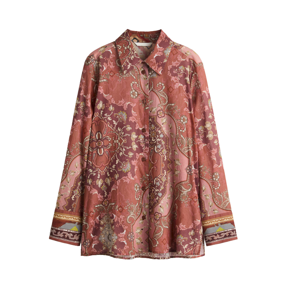 Chemise en coton imprimée Lady