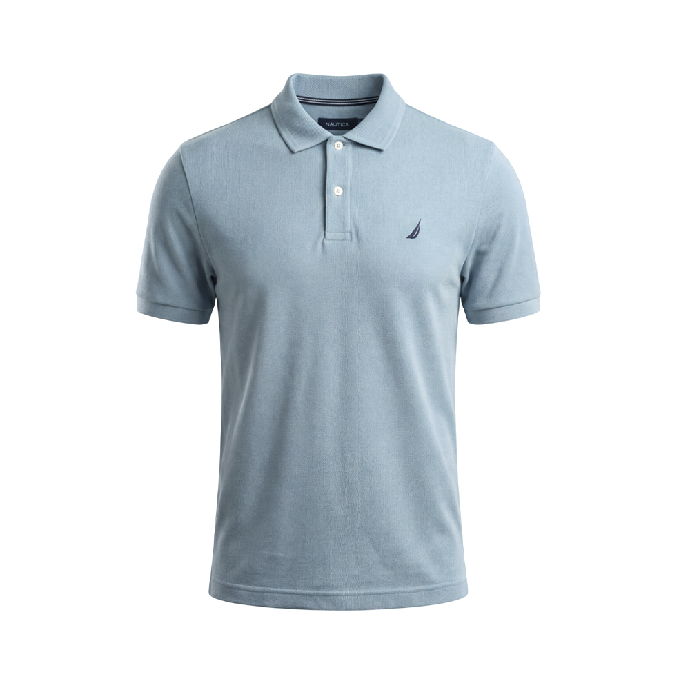 Chemise polo à manches courtes en coton pour homme