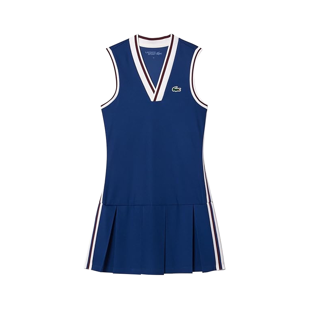 Robe de sport côtelé élastique en nylon pour femme 