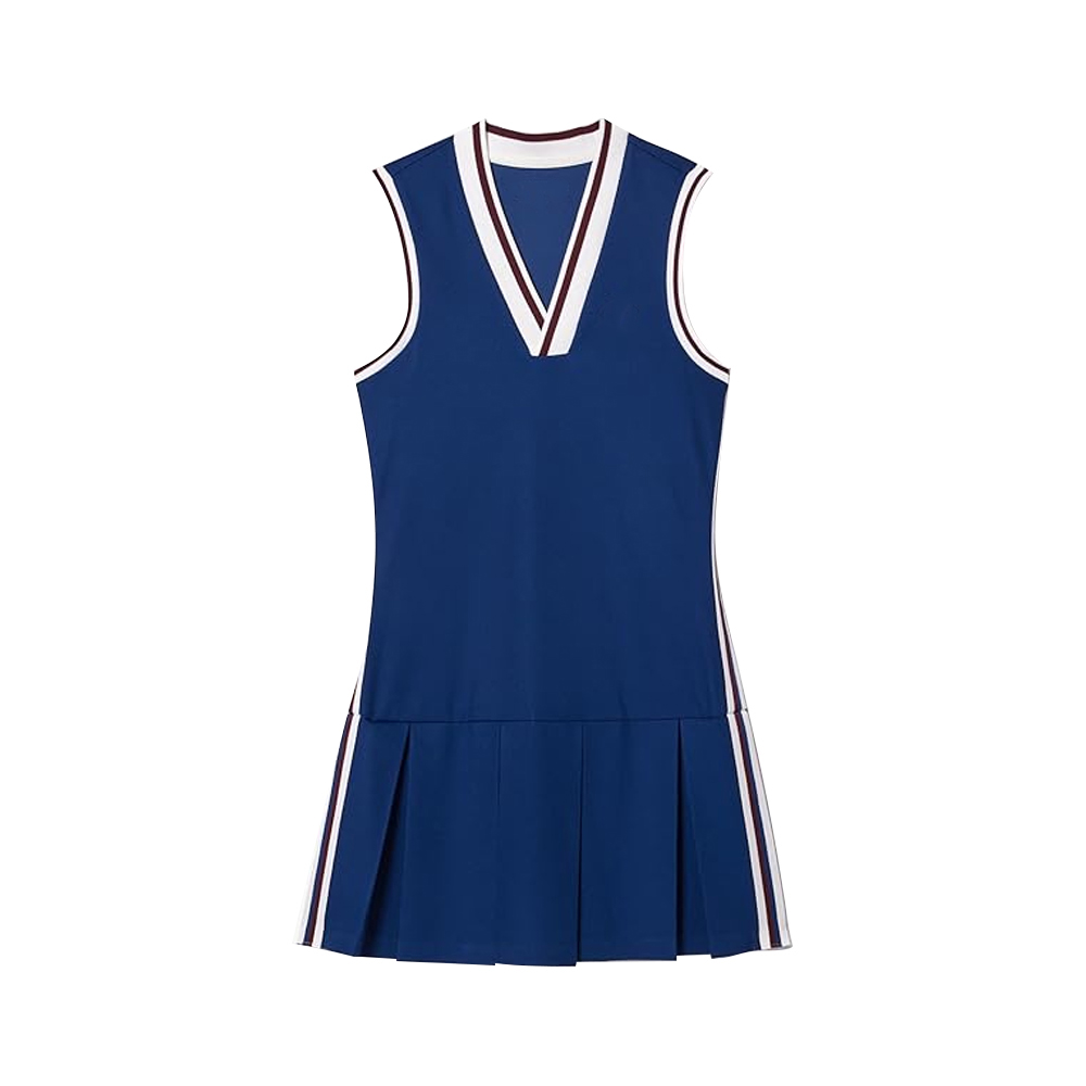 Robe de sport côtelé élastique en nylon pour femme