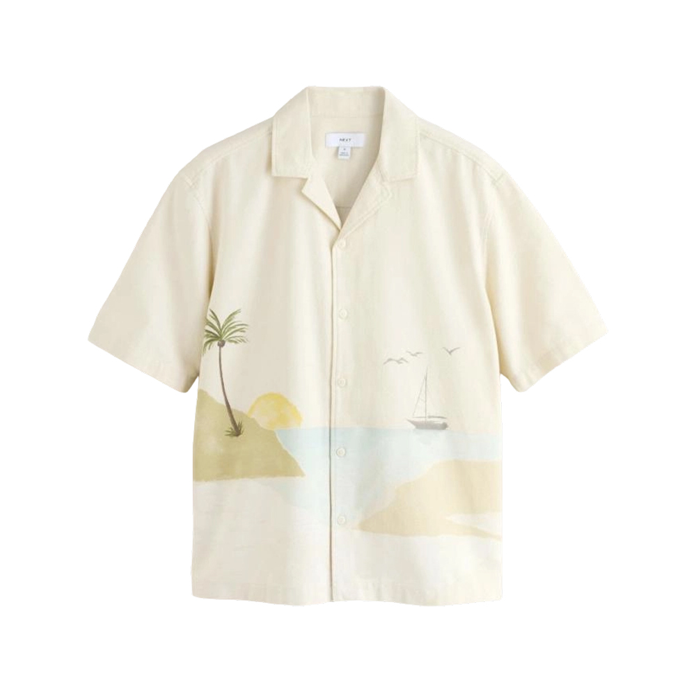 Chemise de plage à manches courtes pour hommes, voyage et vacances