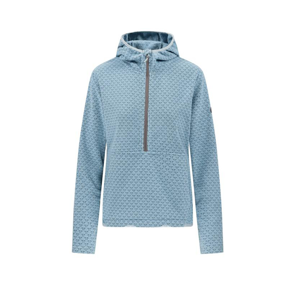 Couche de base Metraya en polaire pour femmes, tenue thermique d'extérieur avec demi-fermeture éclair