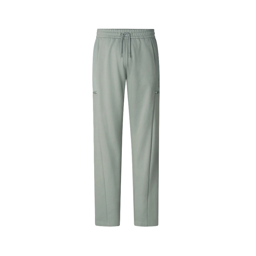 Pantalon décontracté à jambe droite rafraîchissant en nylon vert clair
